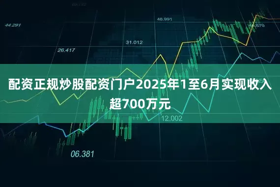 配资正规炒股配资门户2025年1至6月实现收入超700万元