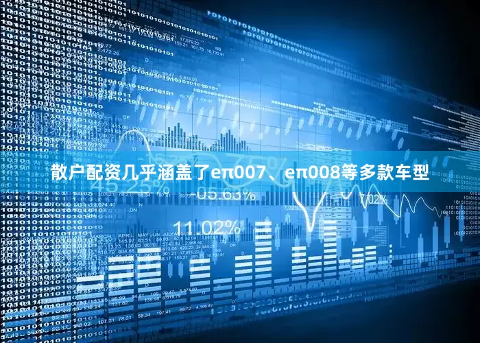 散户配资几乎涵盖了eπ007、eπ008等多款车型